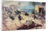 U.S. Marines Capture the Barbary pirate fortress at Derna, Tripoli, 27th April 1805 by C.H. Waterhouse