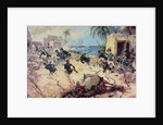 U.S. Marines Capture the Barbary pirate fortress at Derna, Tripoli, 27th April 1805 by C.H. Waterhouse