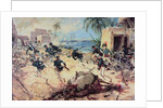 U.S. Marines Capture the Barbary pirate fortress at Derna, Tripoli, 27th April 1805 by C.H. Waterhouse
