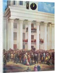 Inauguration of Jefferson Davis at Senate House, Montgomery, Alabama, 18th February, 1861 by James Massolon