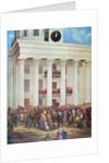 Inauguration of Jefferson Davis at Senate House, Montgomery, Alabama, 18th February, 1861 by James Massolon