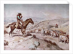 Cattle Drive, 1898 by Charles Marion Russell