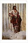 Indian Maid at the Stockade by Charles Marion Russell
