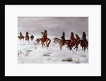 Lost in a Snow Storm - We Are Friends 1888 by Charles Marion Russell