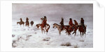 Lost in a Snow Storm - We Are Friends 1888 by Charles Marion Russell