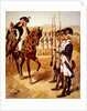 Marquis de Lafayette inspecting his command of Light Infantry in 1782 by Henry Alexander Ogden