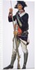 American War of Independence soldier of the Pennsylvania State Regiment by School American