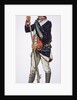 American War of Independence soldier of the Pennsylvania State Regiment by School American