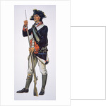 American War of Independence soldier of the Pennsylvania State Regiment by School American