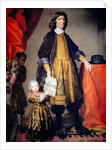 Portrait of Cecilius Calvert, 2nd Lord Baltimore of Maryland, with his grandson and houseboy by Gerard Soest