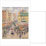La Rue de Clignancourt, 1925 by Gustave Loiseau