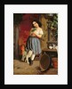 A Young Girl with a Cat, 1866 by Karl Nahl