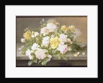 Pink and Yellow Roses by Raoul M. de Longpre