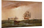 Ships in New York Harbour, 1891 by Granville Perklins