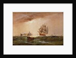 Ships in New York Harbour, 1891 by Granville Perklins