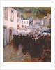 Brittany Peasants Market Day in Pont Aven by Frank C. Penfold