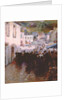 Brittany Peasants Market Day in Pont Aven by Frank C. Penfold