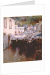 Brittany Peasants Market Day in Pont Aven by Frank C. Penfold
