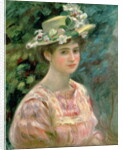 Girl with Eglantines on her Hat, c.1896 by Pierre Auguste Renoir