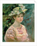 Girl with Eglantines on her Hat, c.1896 by Pierre Auguste Renoir