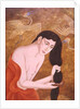 Woman combing her hair, 1999 by Patricia O'Brien