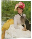 Girl in a Punt by Arthur Hacker