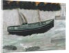 Lighthouse with Trawler and Fish by Alfred Wallis