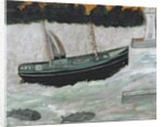 Lighthouse with Trawler and Fish by Alfred Wallis