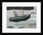 Lighthouse with Trawler and Fish by Alfred Wallis