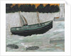 Lighthouse with Trawler and Fish by Alfred Wallis