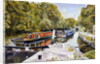 Knowle top lock, 2003 by Kevin Guild of Railway Artist Parrish