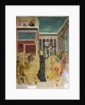 St Catherine among wheels, details from Stories of St Catherine, 1428-31 by Tommaso Masolino da Panicale