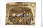 Carlo Alberto giving the sword to Vittorio Emanuele II, detail by Cesare Mariani