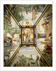 Ceiling illustrating the epic poem Jerusalem Delivered by Torquato Tasso by Friedrich Overbeck