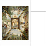 Ceiling illustrating the epic poem Jerusalem Delivered by Torquato Tasso by Friedrich Overbeck