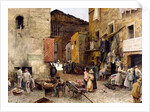 Road by the Porticus Octaviae, 1888 by Ettore Roesler Franz