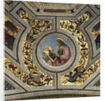 Vault of the Presbytery with Luke the Evangelist, Santa Maria del Popolo, Rome, c.1484-92 by Bernardino di Betto Pinturicchio