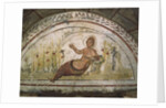 Wall painting from the Catacombs of Via Latina, Rome by Roman Roman