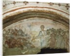 Fresco from the interior of the Via Latina Catacombs, 6th century by Roman Roman
