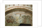 Fresco from the interior of the Via Latina Catacombs, 6th century by Roman Roman