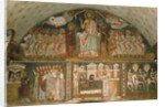 Christ enthroned between the Virgin, John the Baptist, the Apostles and two Angels by School Italian