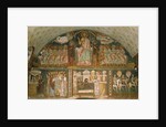 Christ enthroned between the Virgin, John the Baptist, the Apostles and two Angels by School Italian