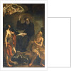 St. Augustine, St. John and St. Jerome by Guercino