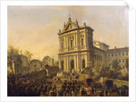 Pope Gregory XVI's visit to the church of San Gregorio al Celio, c.1831-47 by Lorenzo Scarabellotto