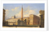Piazza del Quirinale, 1847 by Ippolito Caffi