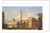 Piazza del Quirinale, 1847 by Ippolito Caffi