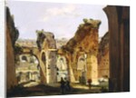 Entrance to the Colosseum and the old Via Crucis by Ippolito Caffi