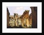 Entrance to the Colosseum and the old Via Crucis by Ippolito Caffi
