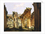 Entrance to the Colosseum and the old Via Crucis by Ippolito Caffi