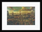 The Entry of an ambassador to Rome, Pizza del Popolo by Italian School